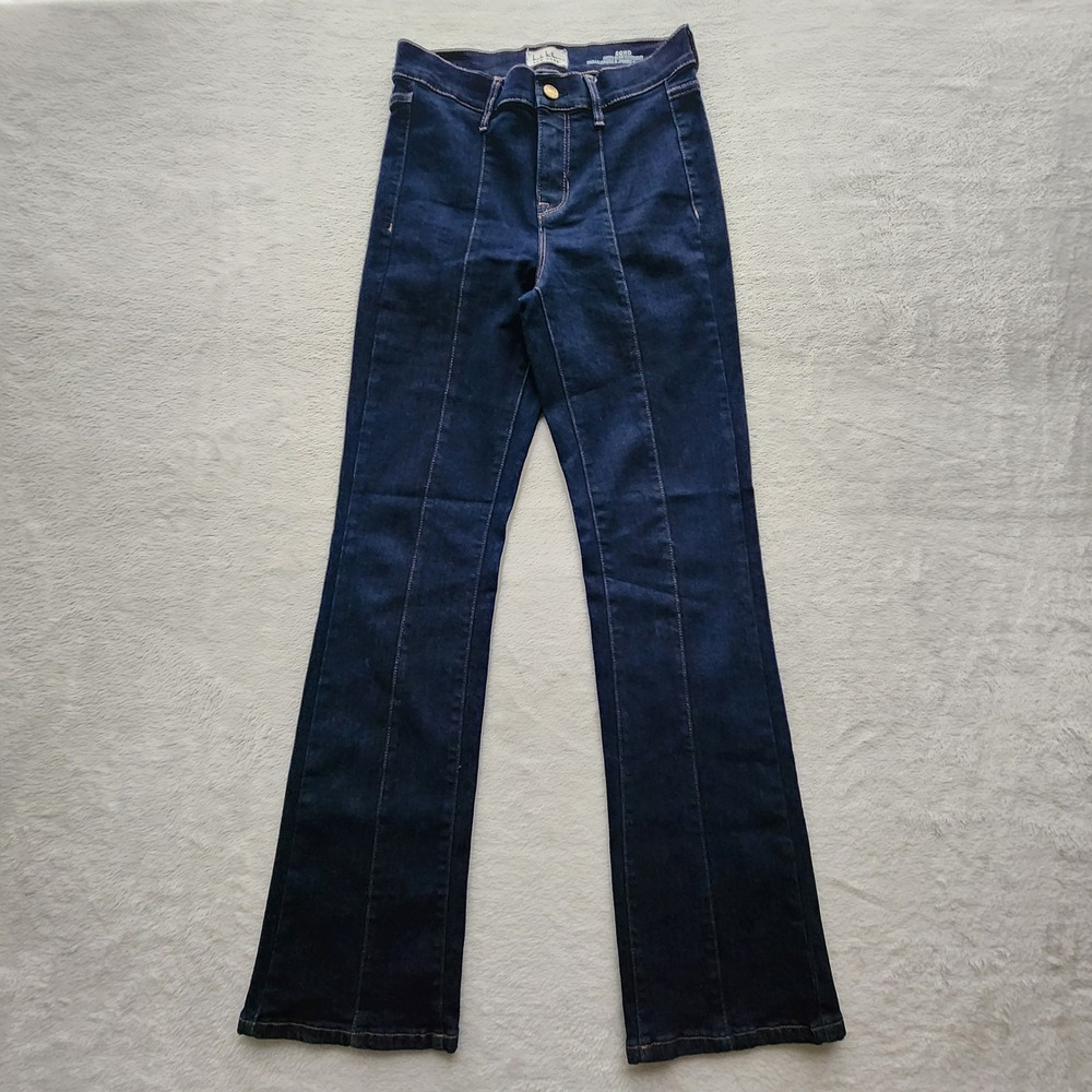 Nicole Miller Soho High Rise Bootcut Jeans Womens 4 Blue Flare Stretch 28Wx30L